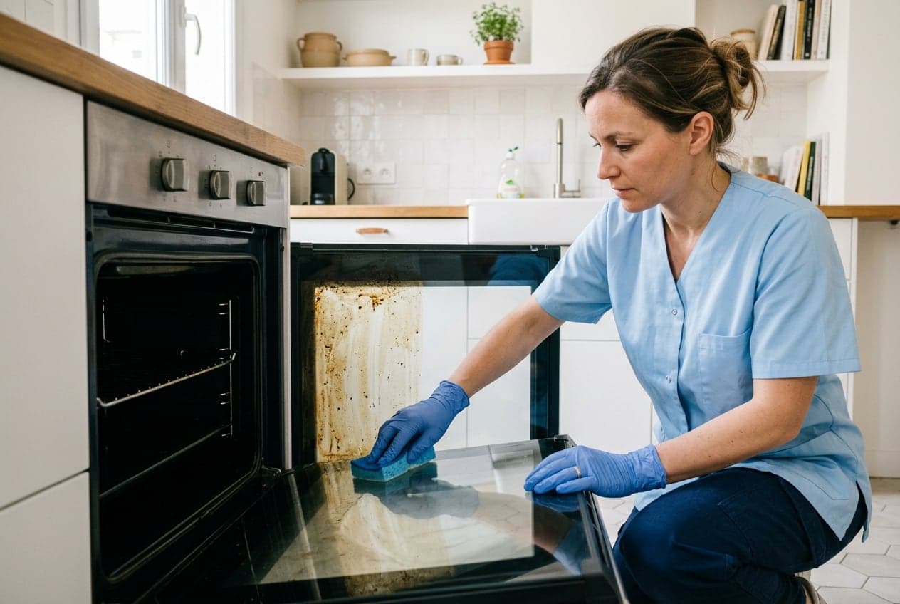 Nettoyage en profondeur d'un four de cuisine